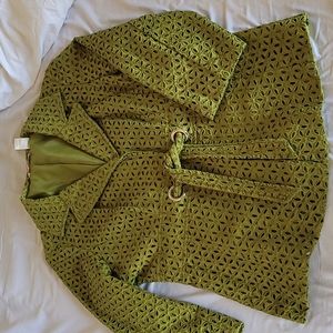 NWOT 3/4 Sleeve Eyelet Blazer